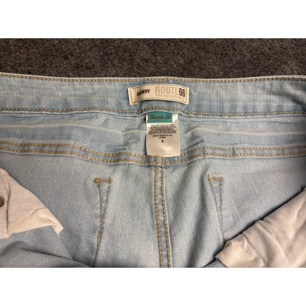 Route 66 Skinny Jeans Women 8 Light Wash Stretch Denim Casual Pants A5 - Picture 4 of 4